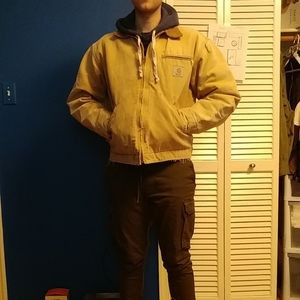 Vintage Carhartt Work Jacket Corduroy Collar